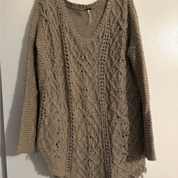 Free People Cross My Heart Cable Knit Sweater - Picture 2 of 2